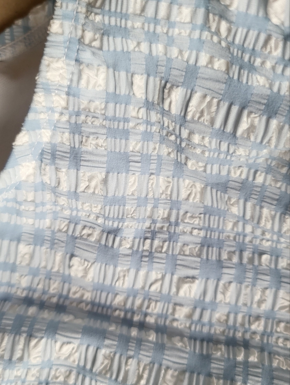 Shade & Shore Small Baby Blue Plaid Bikini Bottom - Picture 2 of 3